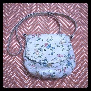 Cream with Floral Patterned Purse